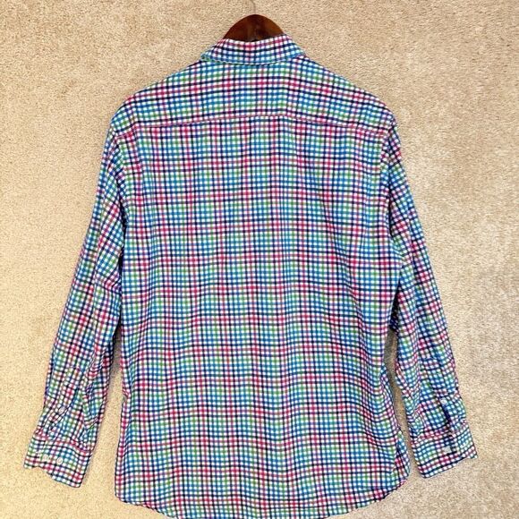 Tailorbyrd Long Sleeve Button Down Collared Shirt Mens Large Multi Color‎ Plaid - Picture 11 of 11